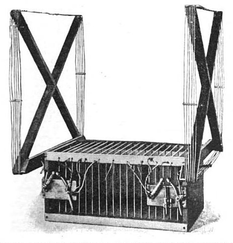 Représentation détaillée d'une bobine Tesla en fonctionnement, générant des arcs électriques de haute tension dans un laboratoire obscurci.
